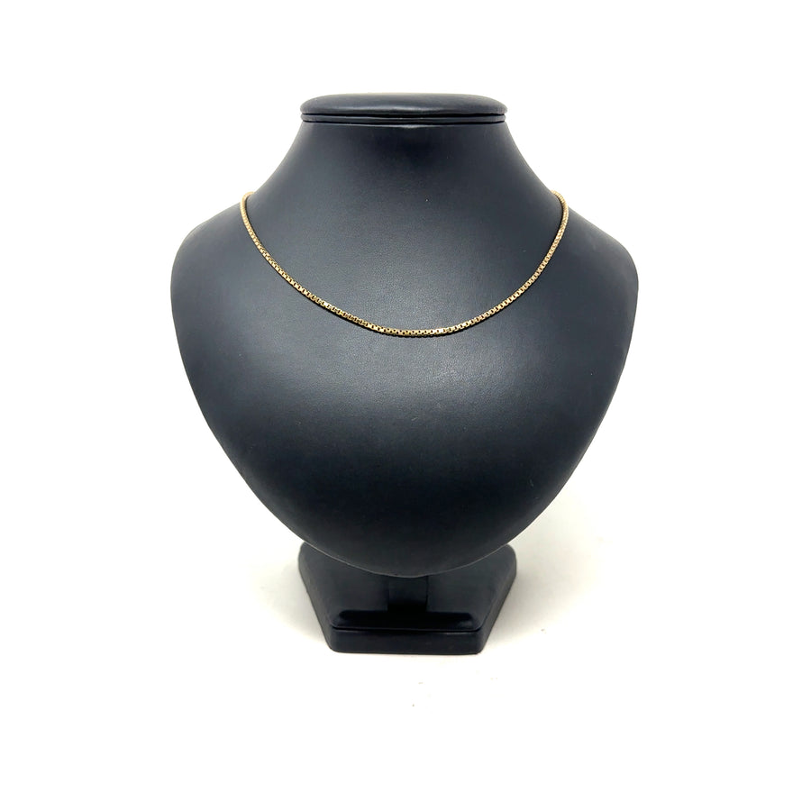 9ct Yellow Gold Box Chain (23")