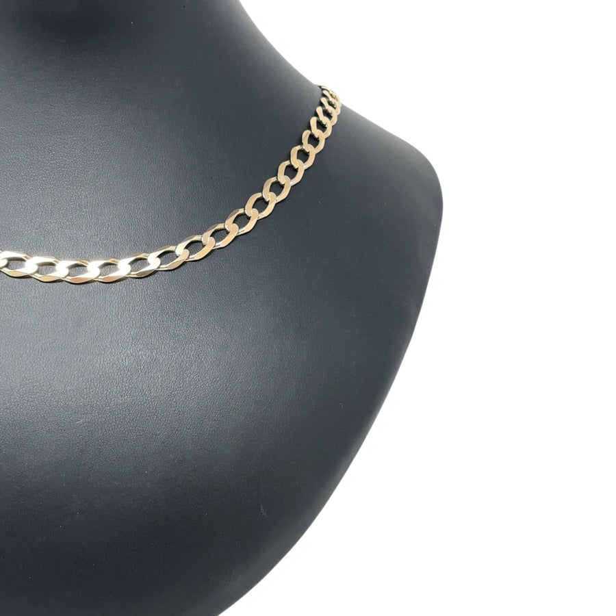 9ct Yellow Gold Curb Chain (19")