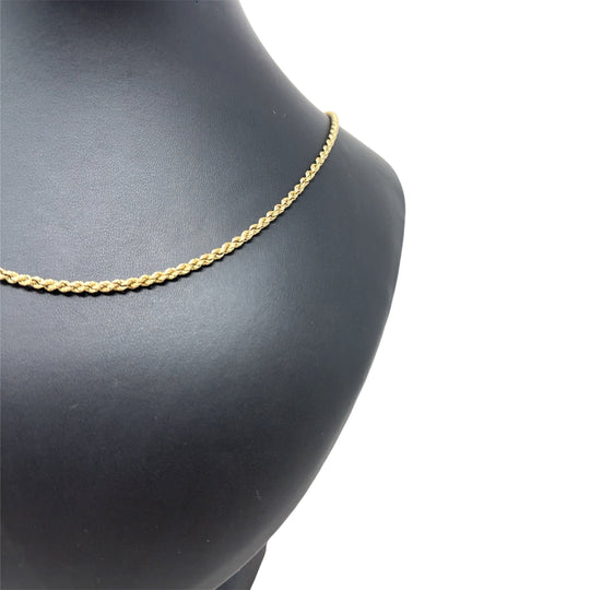 9ct Yellow Gold Twist Chain (24")