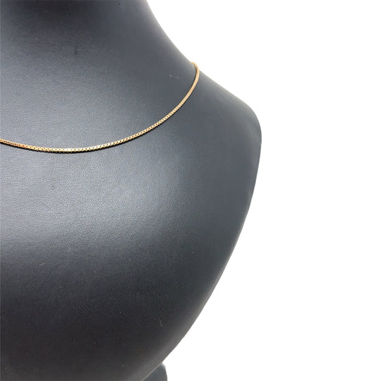 9ct Yellow Gold Box Chain (20")