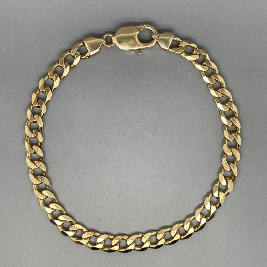 9ct Yellow Gold Curb Bracelet