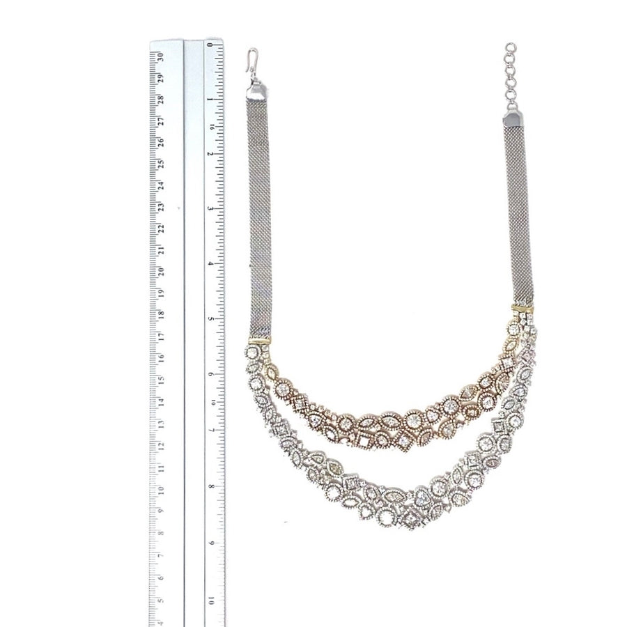 18ct Bi-Colour Diamond Necklace (c. 22.00ct) (18")
