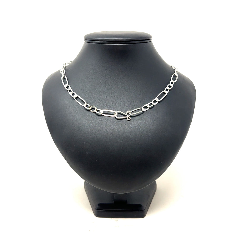 Sterling Silver Open Link Necklace (20") NEW!