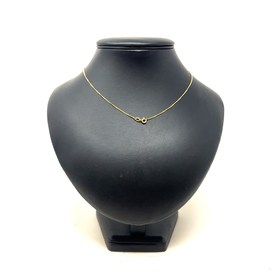 18ct Yellow Gold Fine Chain (16")