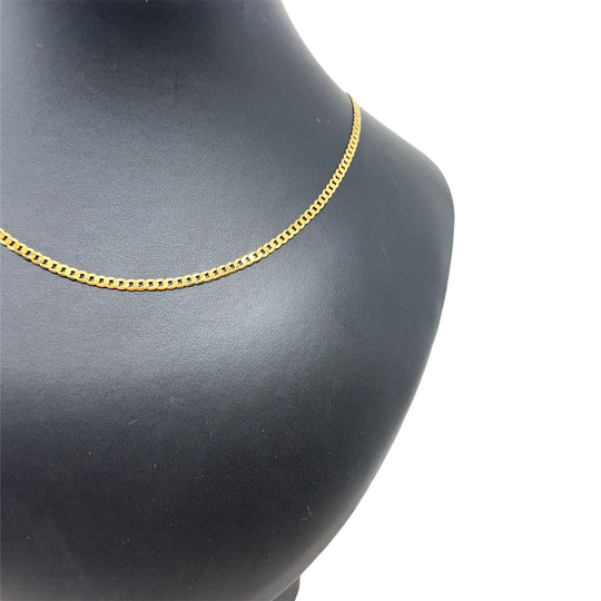 9ct Yellow Gold Curb Chain (20")
