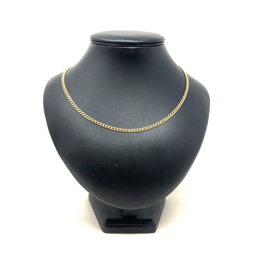 9ct Yellow Gold Curb Chain (19")