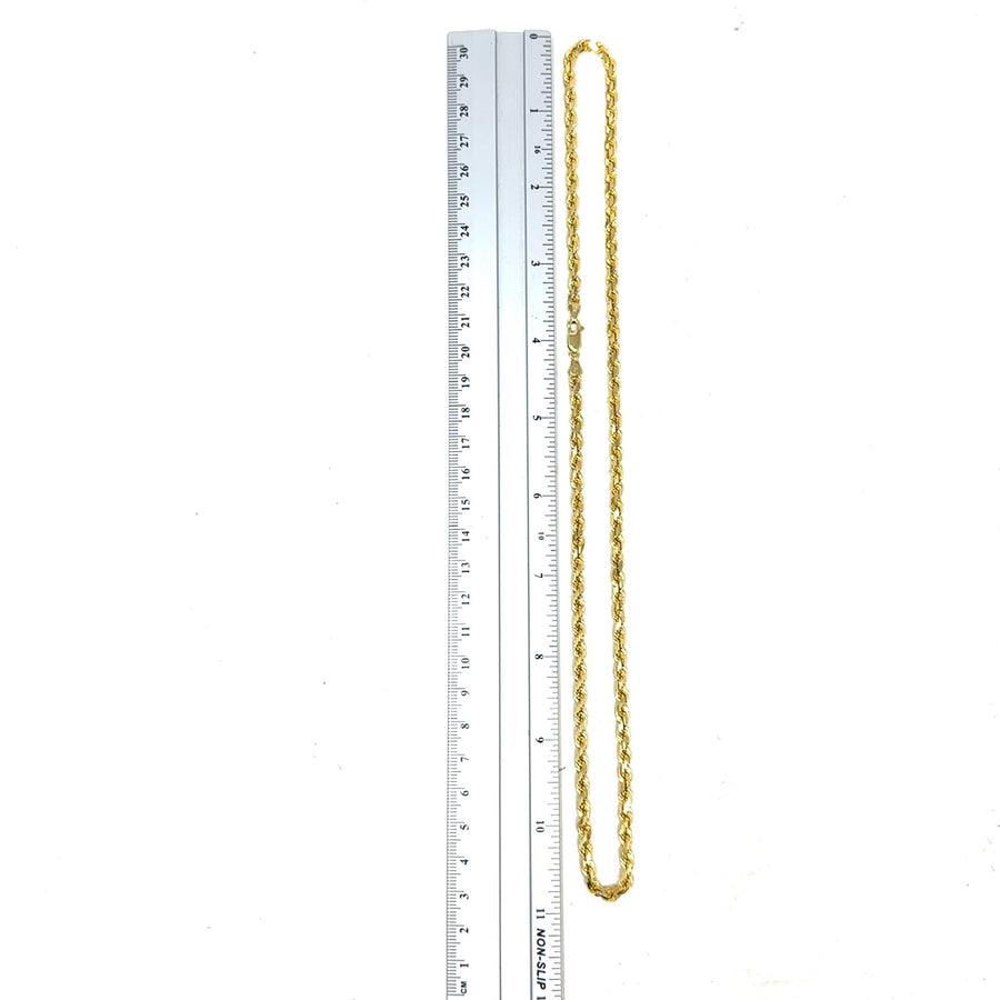 9ct Yellow Gold Twist Chain (22")