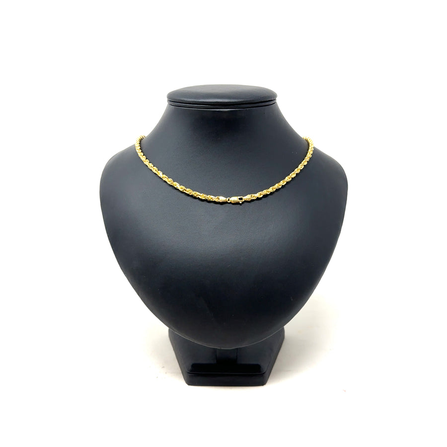 9ct Yellow Gold Twist Chain (22")