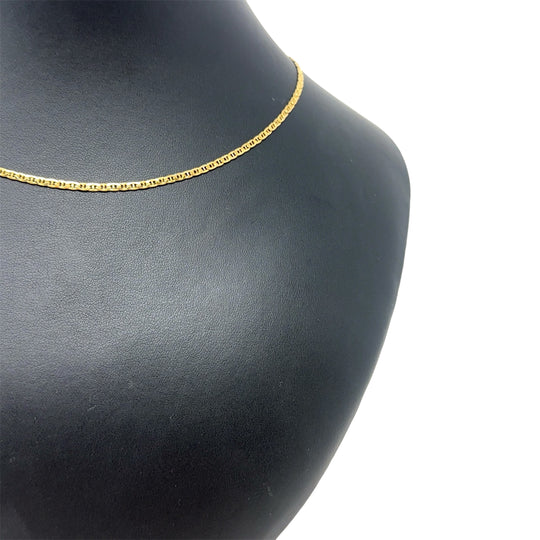 14ct Yellow Gold Fancy Link Chain (16")