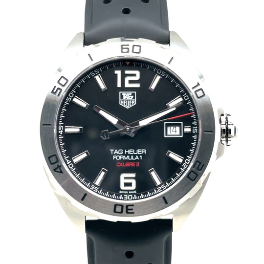 Pre-Owned Brushed Steel with Rubber Strap Formula 1 Tag Heuer Watch (Gents)