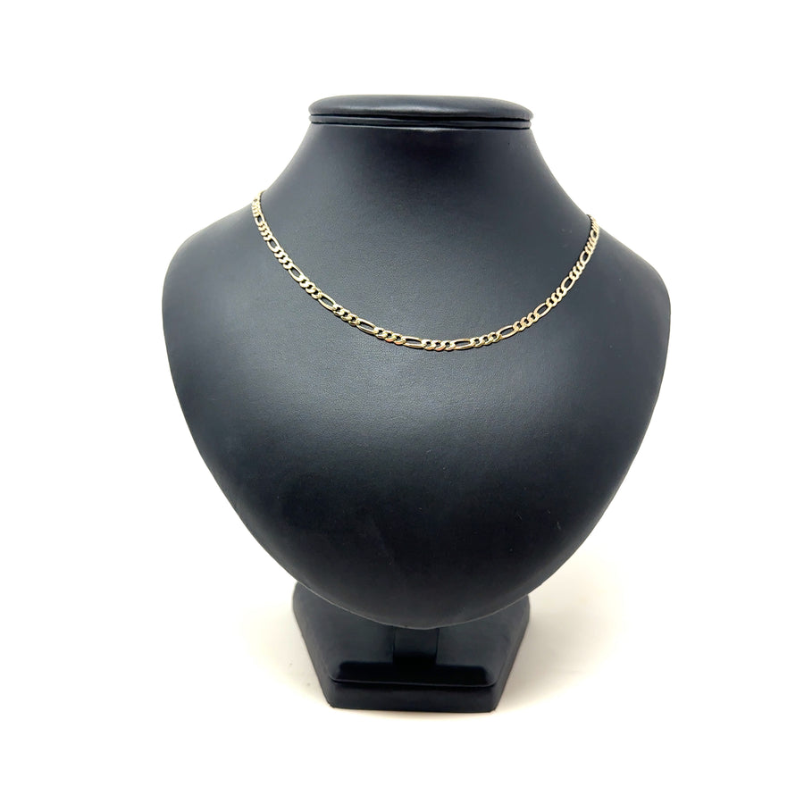 9ct Yellow Gold Figaro Chain (23")