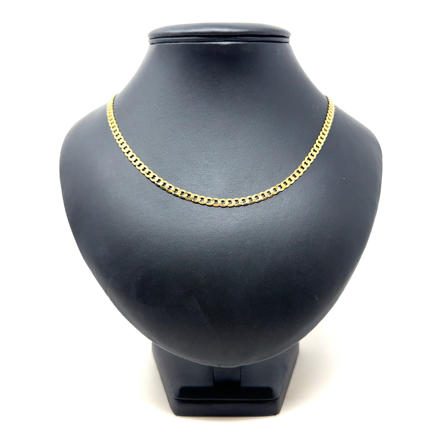 9ct Yellow Gold Curb Chain (22")