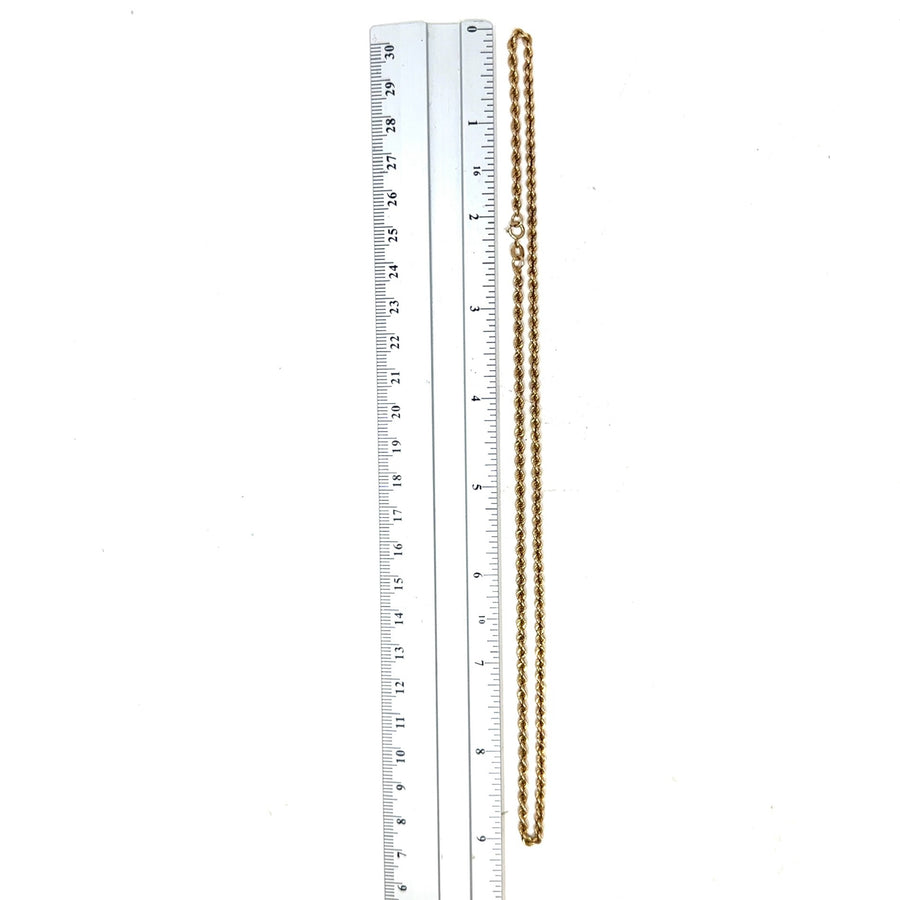 9ct Yellow Gold Twist Chain (18")