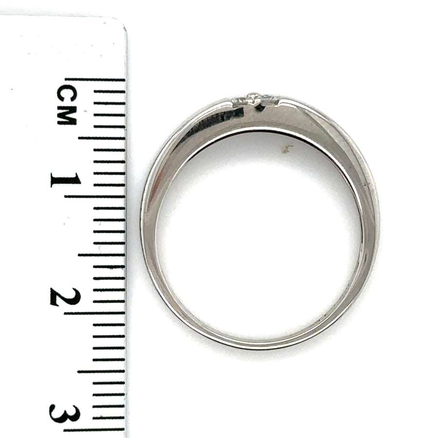 18ct White Gold Four Stone Diamond Ring (c. 0.15ct) - Size O