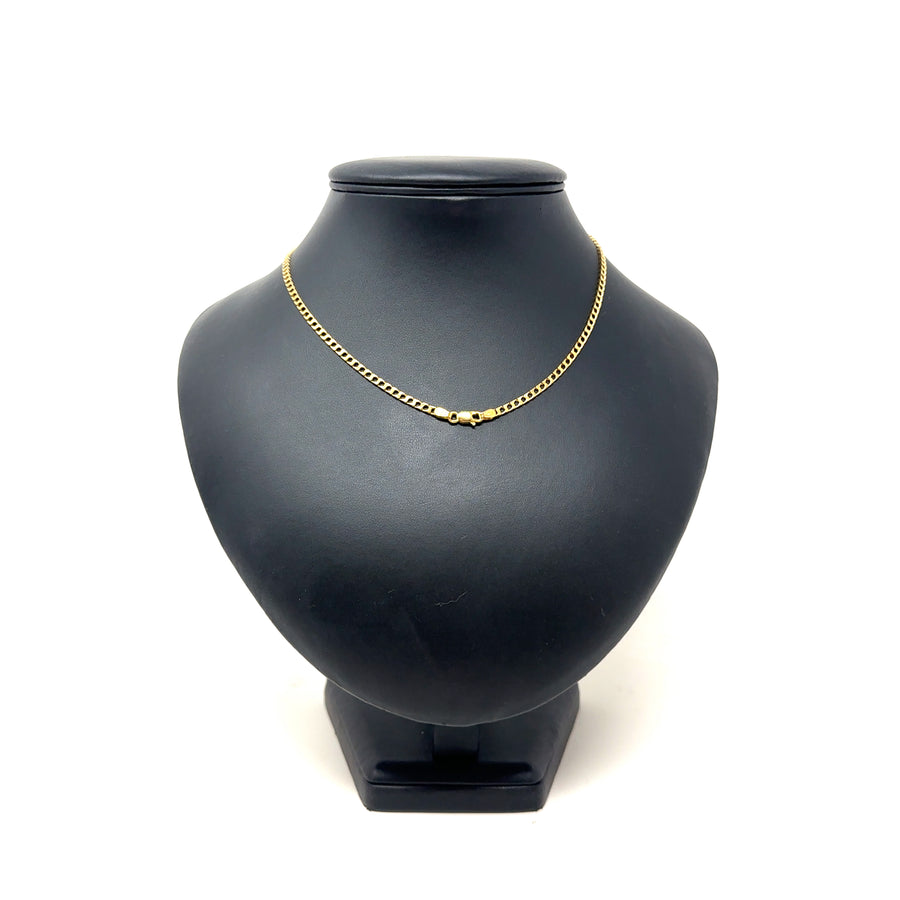9ct Yellow Gold Curb Chain (16")