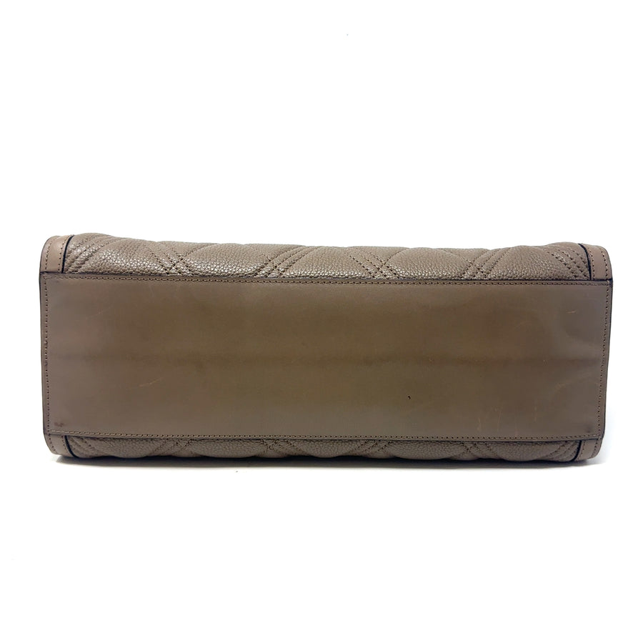 Pre-Owned Leather Dark Beige Marylebone Tote Bag