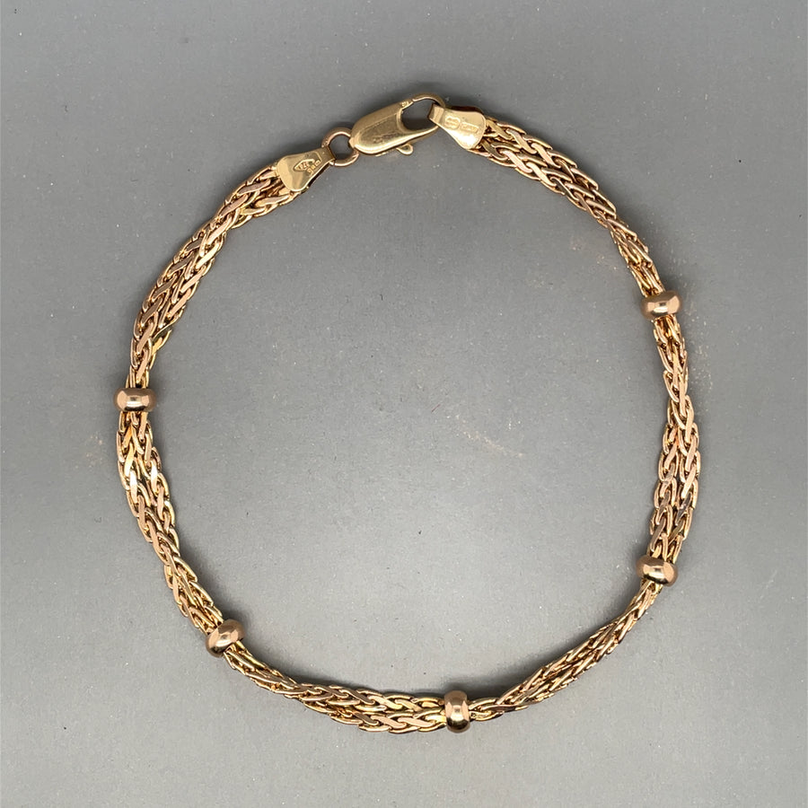 9ct Yellow Gold Fancy Twist Bracelet