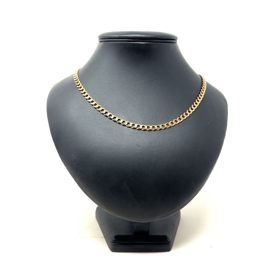 9ct Yellow Gold Curb Chain (23")