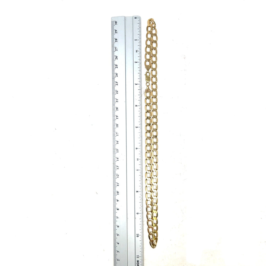 9ct Yellow Gold Curb Chain (21")