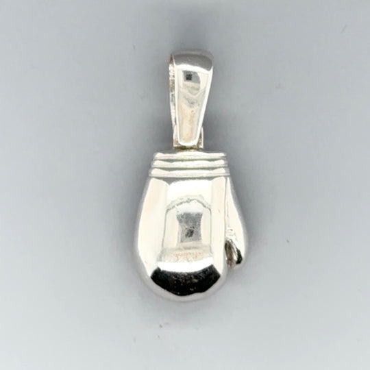 9ct White Gold Boxing Glove Pendant