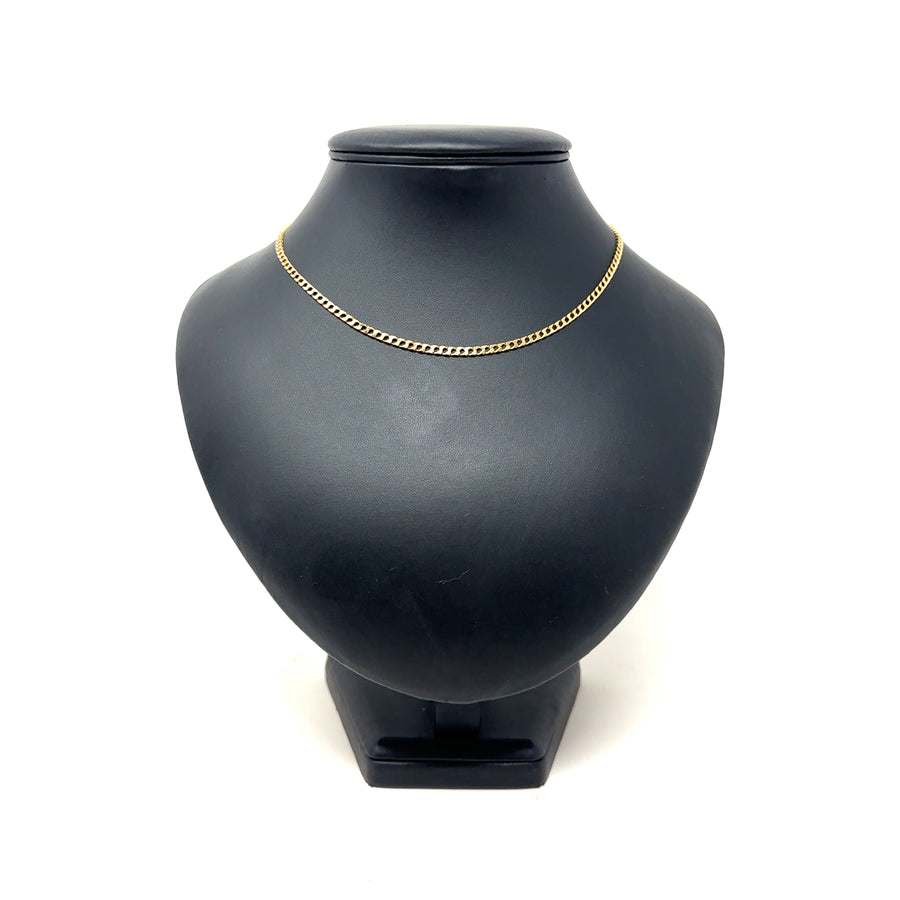9ct Yellow Gold Curb Chain (16")