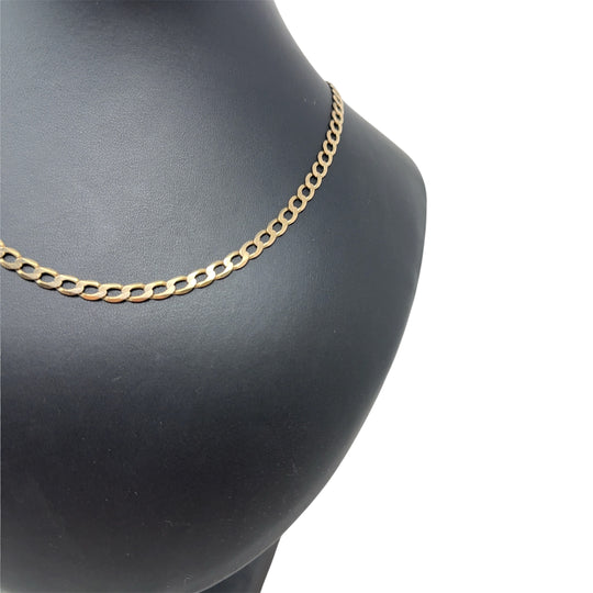 9ct Yellow Gold Curb Chain (22")