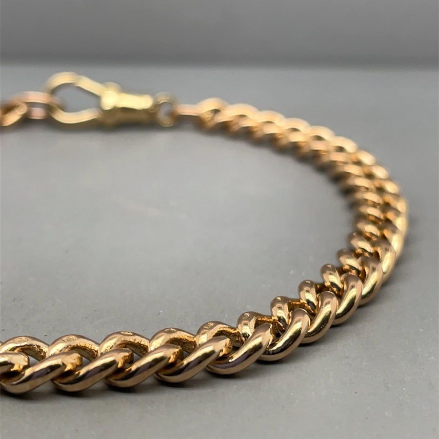 9ct Yellow Gold Curb Bracelet