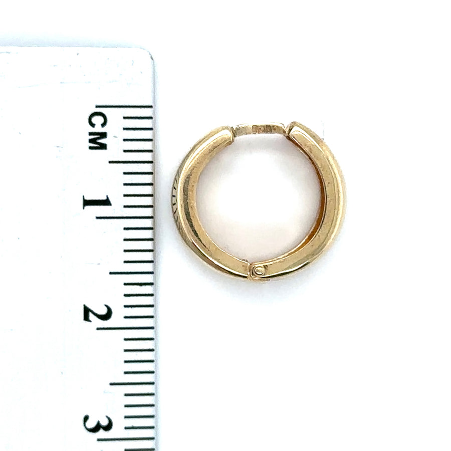 9ct Yellow Gold Hoop Earrings