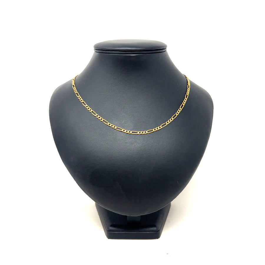 9ct Yellow Gold Figaro Chain (24")
