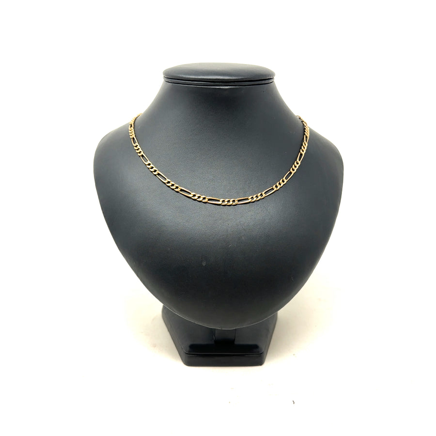 9ct Yellow Gold Figaro Chain (19")