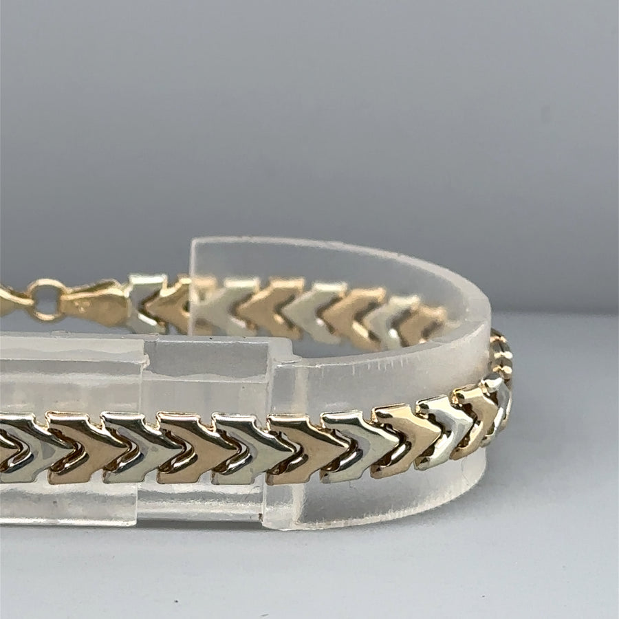 9ct Bi-Colour Bracelet
