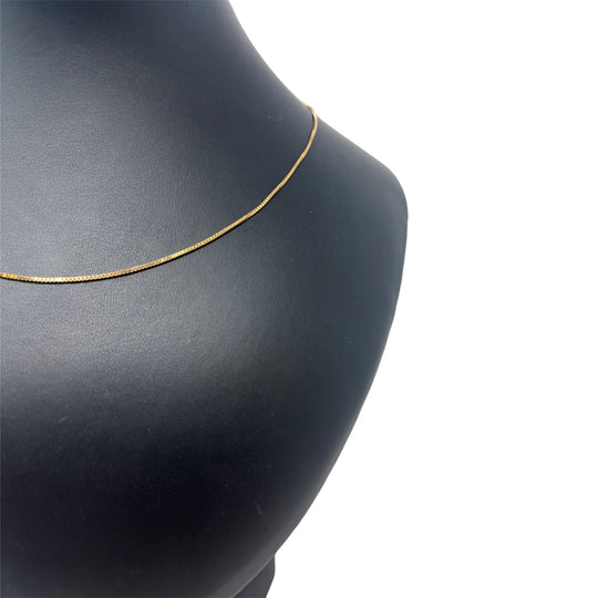 9ct Yellow Gold Box Chain (20")