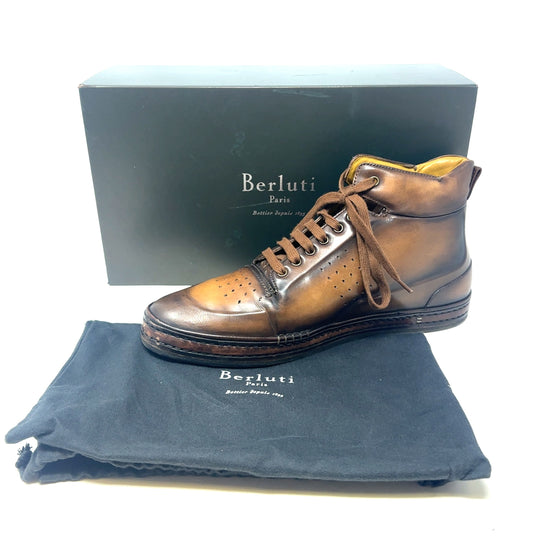 Pre-Owned Leather Brown Berluti Boots - UK Size 12 (EU 47)
