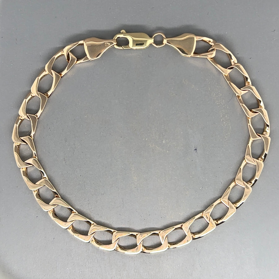 9ct Yellow Gold Curb Bracelet