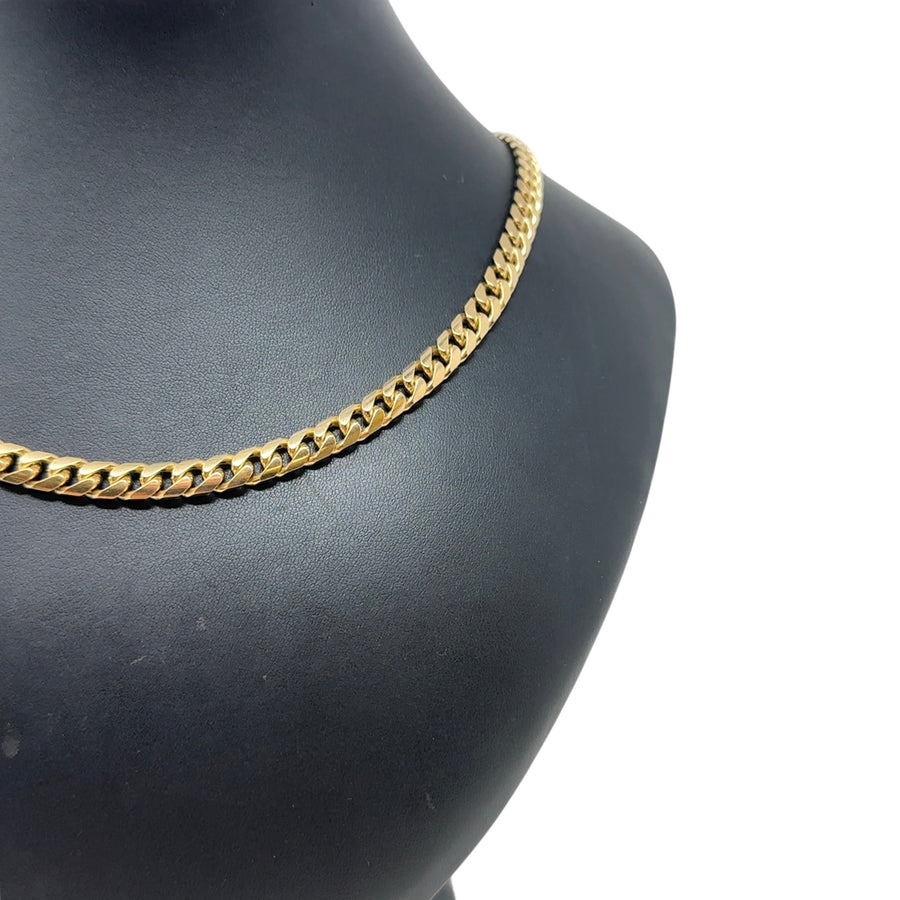 9ct Yellow Gold Curb Chain (22")
