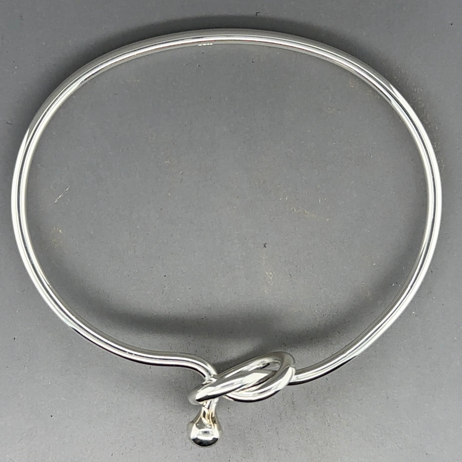 Sterling Silver Knot Front Bangle NEW!