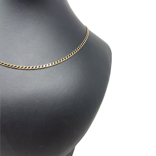 9ct Yellow Gold Curb Chain (19")