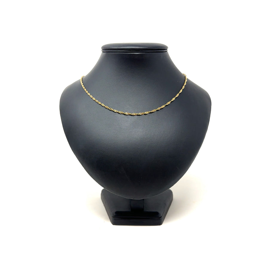 9ct Yellow Gold Twist Chain (24")