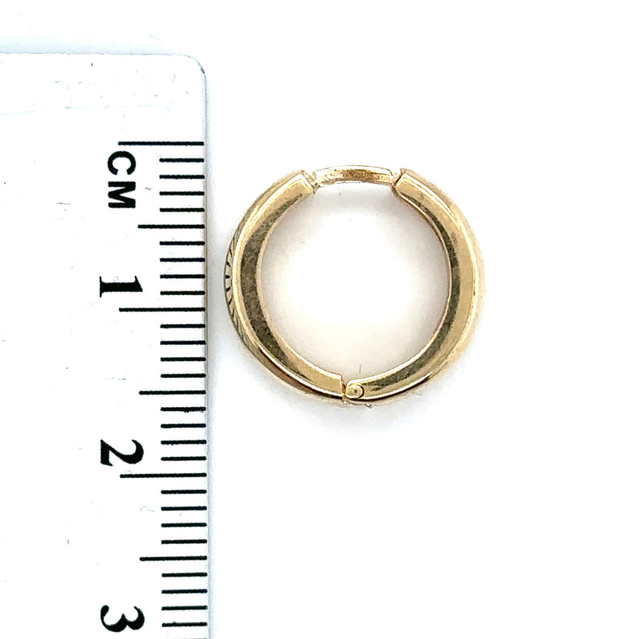 9ct Yellow Gold Hoop Earrings