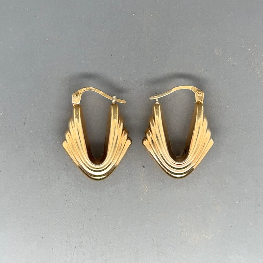 9ct Yellow Gold Hoop Earrings