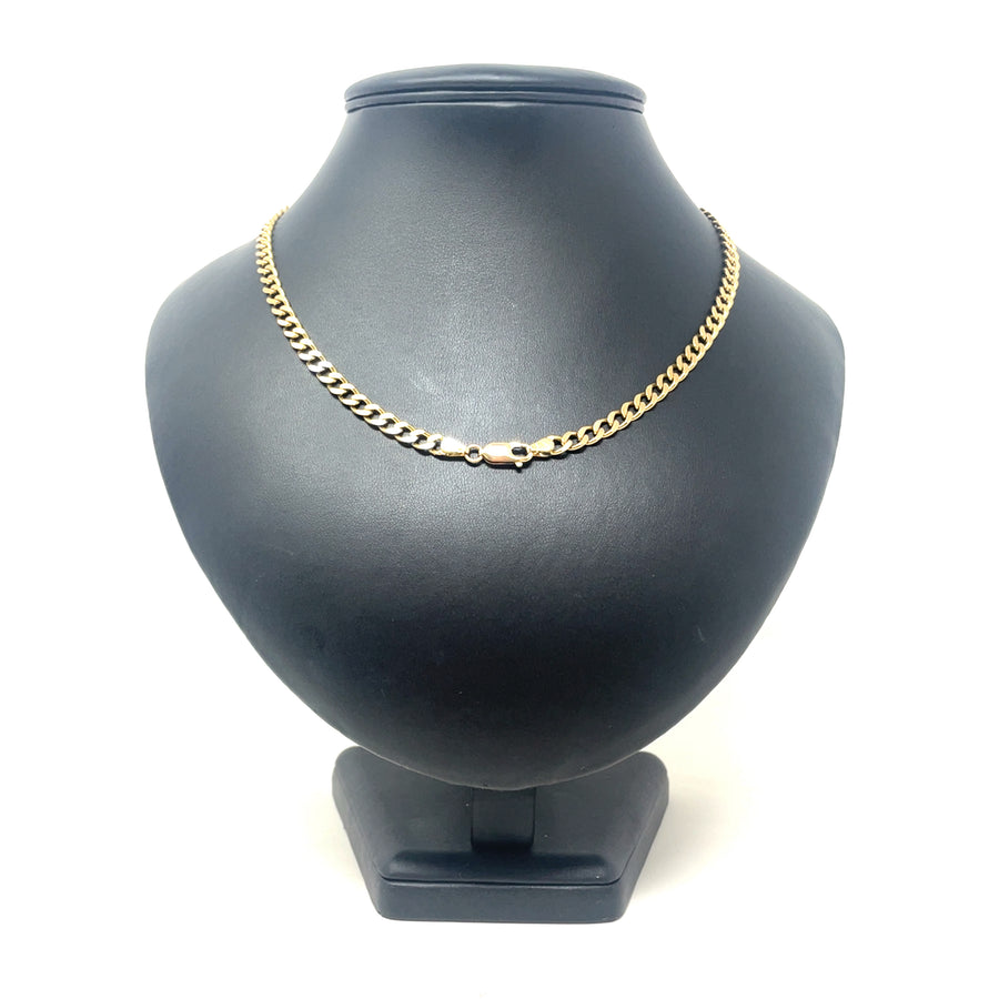9ct Yellow Gold Curb Chain (18")