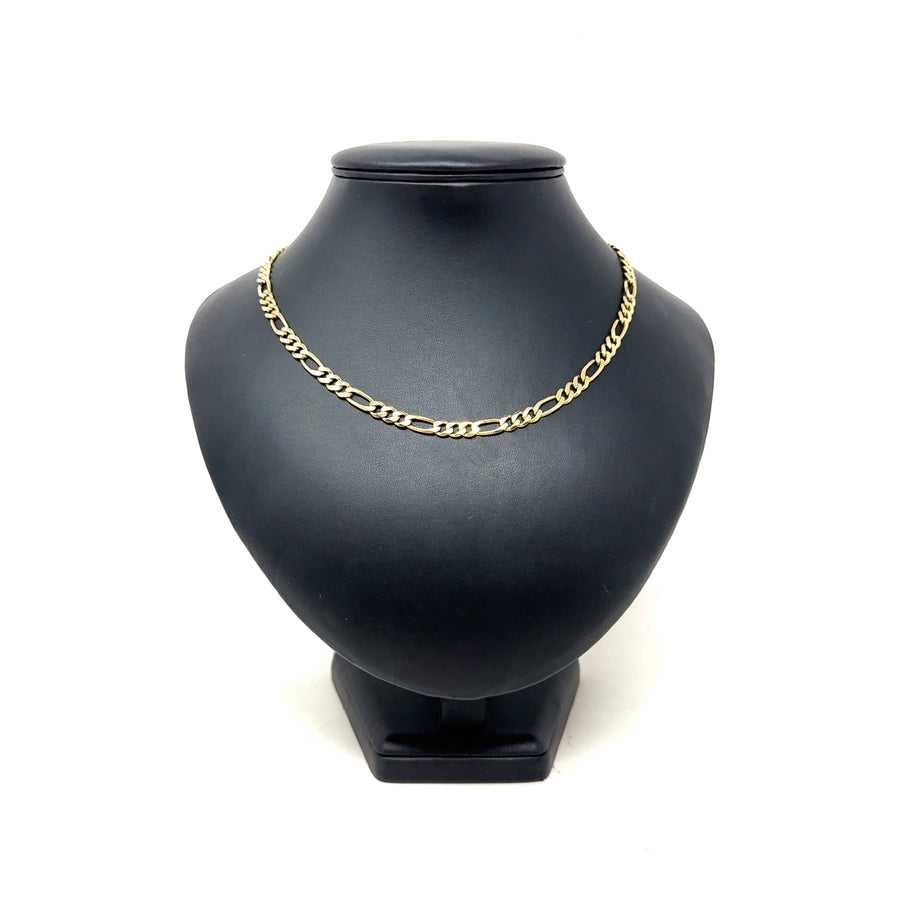 9ct Yellow Gold Figaro Chain (20")