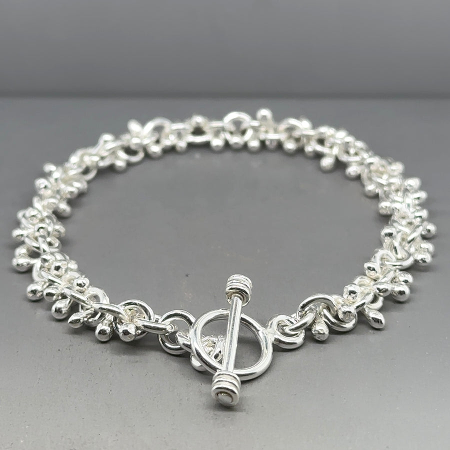 Sterling Silver Ball Link Bracelet NEW!