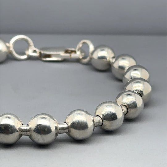 Sterling Silver Beaded Bracelet