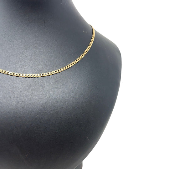 9ct Yellow Gold Curb Chain (18")