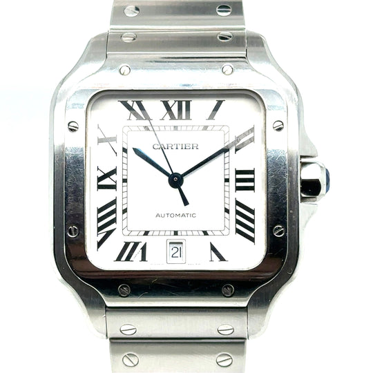 Pre-Owned Stainless Steel Santos Cartier Watch (Gents)