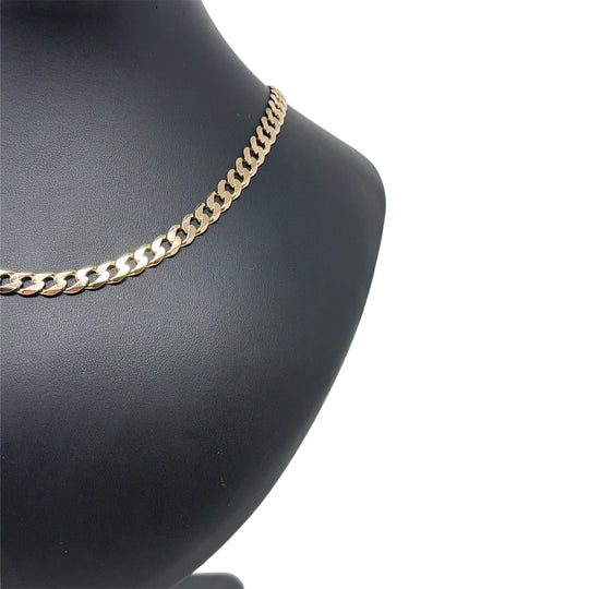 9ct Yellow Gold Curb Chain (22")