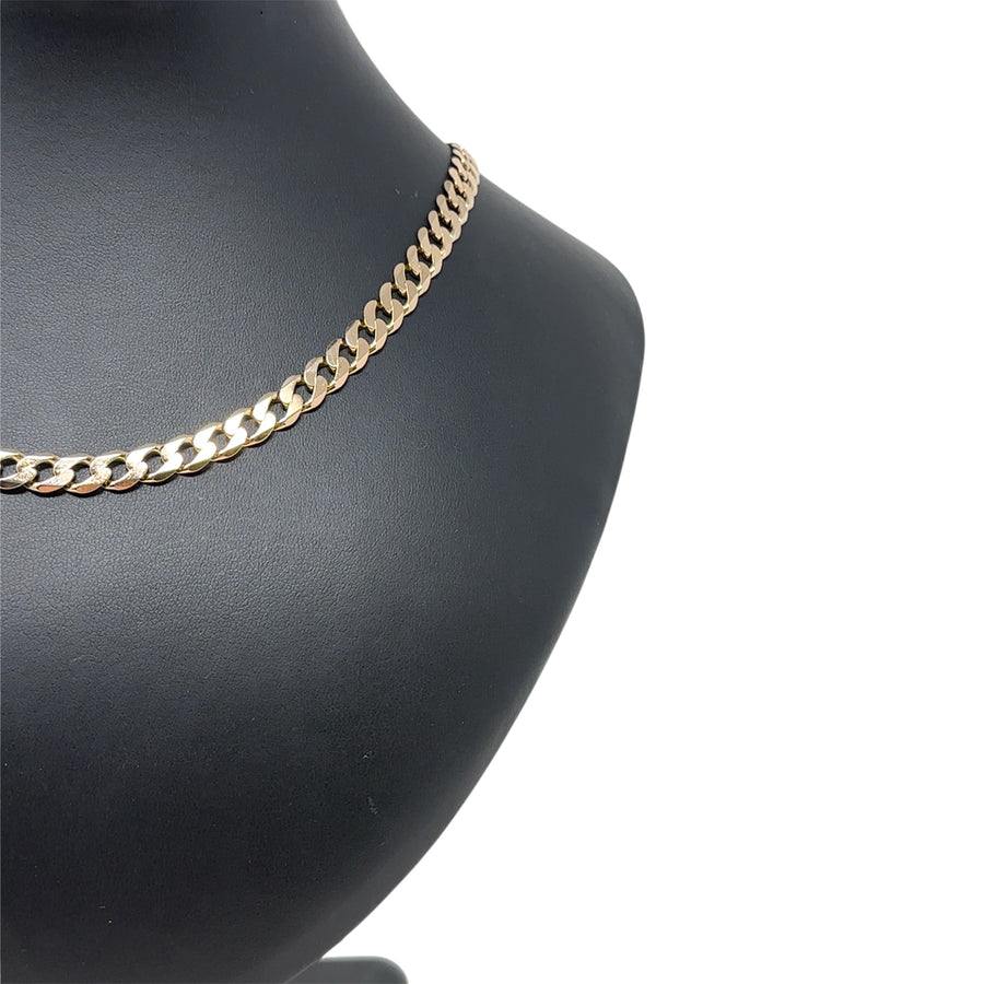 9ct Yellow Gold Curb Chain (22")
