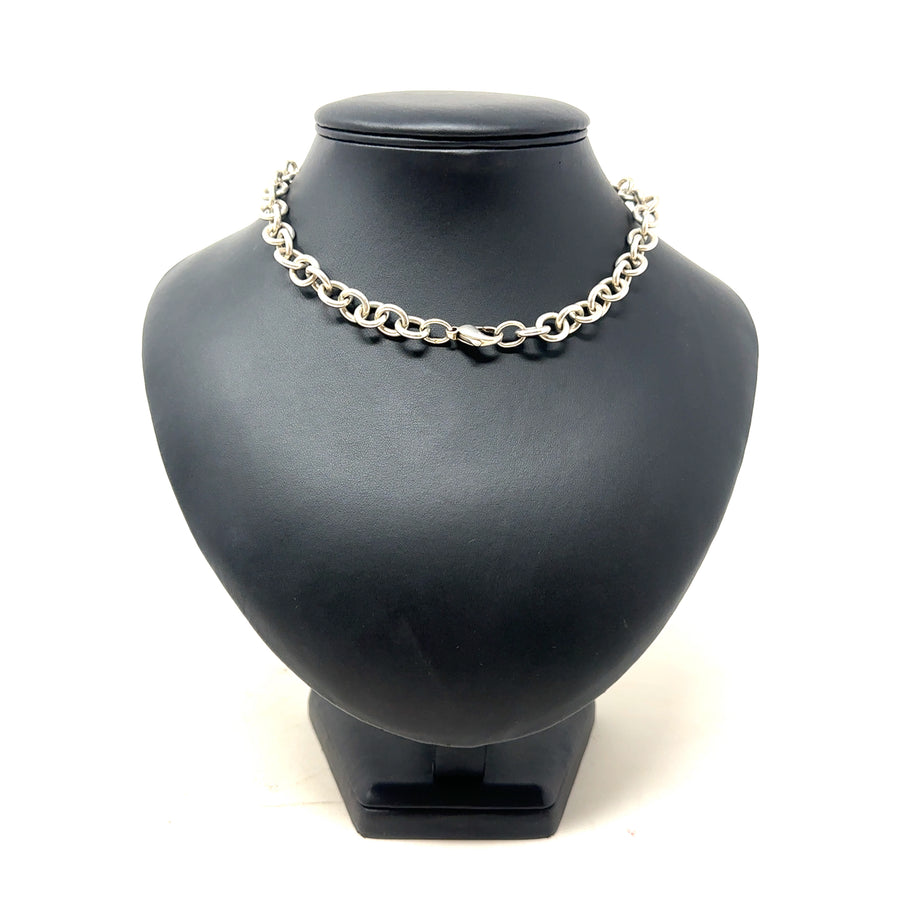 Sterling Silver Tiffany & Co Heart Necklace (18")