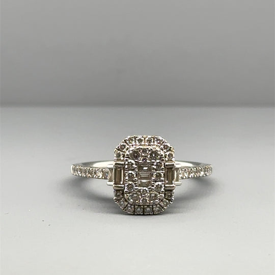 18ct Yellow Gold Diamond Vera Wang Ring (c. 0.69ct) - Size P